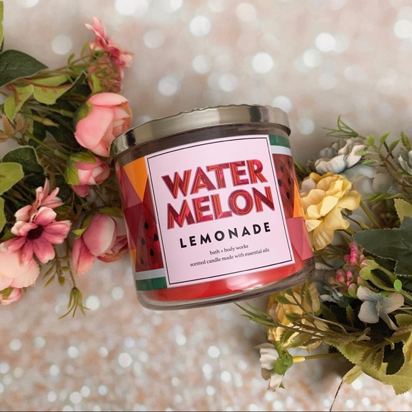 Bath and body works bbw watermelon lemonade candle